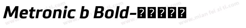Metronic b Bold字体转换